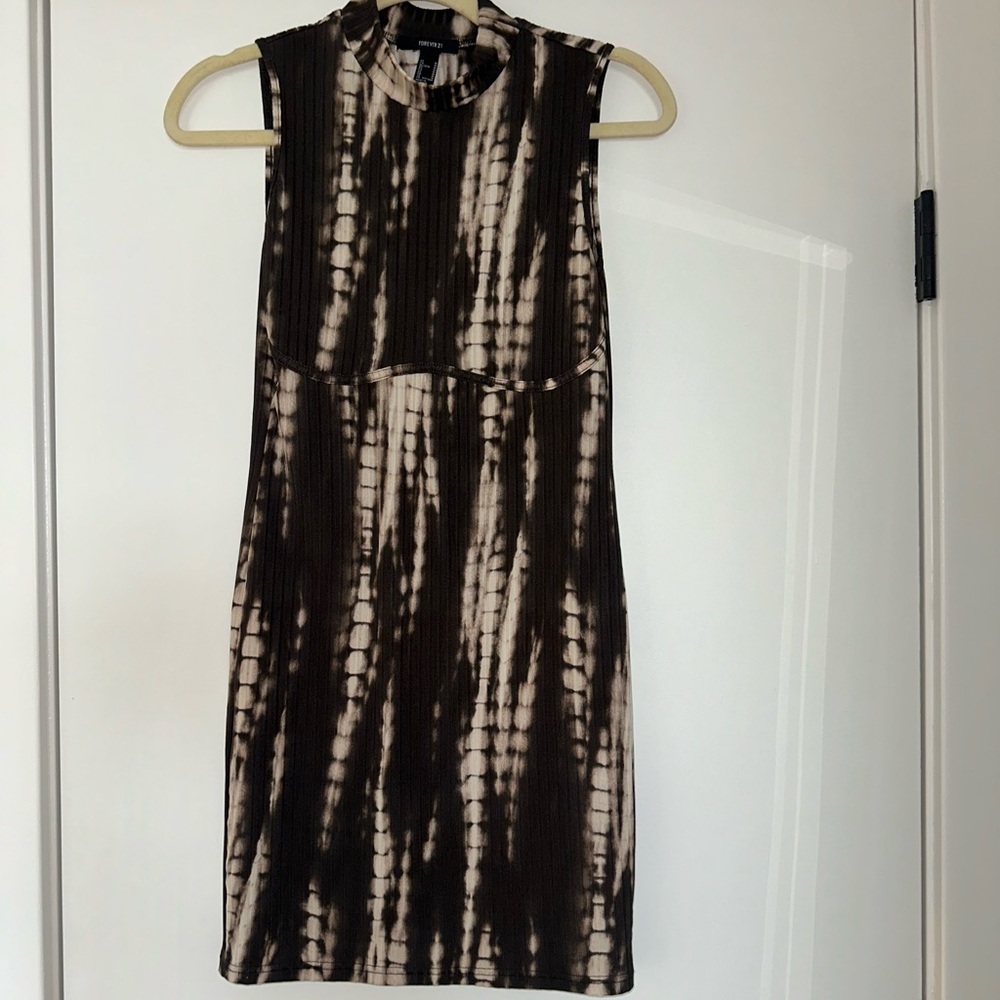 Brown and Cream Dress